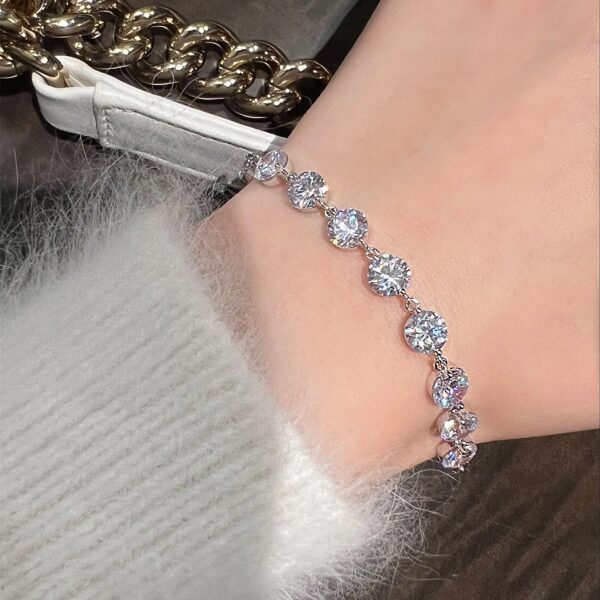 "Elegant Zirconia Bracelet for Women – Sparkling Cubic Zirconia Chain, Perfect Daily Wear & Birthday Gift" - Image 6