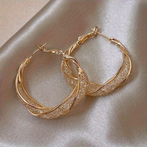 Elegant Vintage Punk Metal Hoop Earrings – Stylish Jewelry for Daily Wear - Image 2