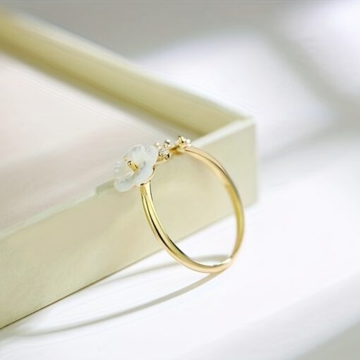 Creative Flower Leaf Ring - Trendy Party Jewelry & Gift for Women - Image 8