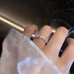 Adjustable Butterfly Open Ring for Girls – Sparkling Fashion Ring for Daily Wear, Birthday & Mother’s Day Gift