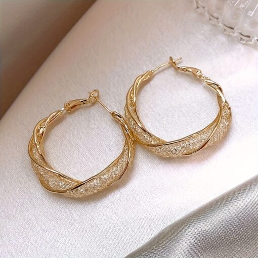 Elegant Vintage Punk Metal Hoop Earrings – Stylish Jewelry for Daily Wear - Image 6